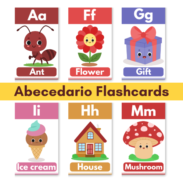 Producto - Abecedario en Ingles - Poster y Flashcards - FLA08