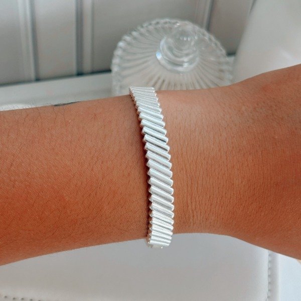Producto - Pulsera Esclava Lina Laminada Plata 925