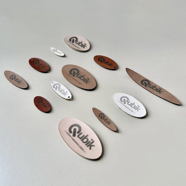 Producto - ETIQUETAS OVALADAS CUERO PU - PACK