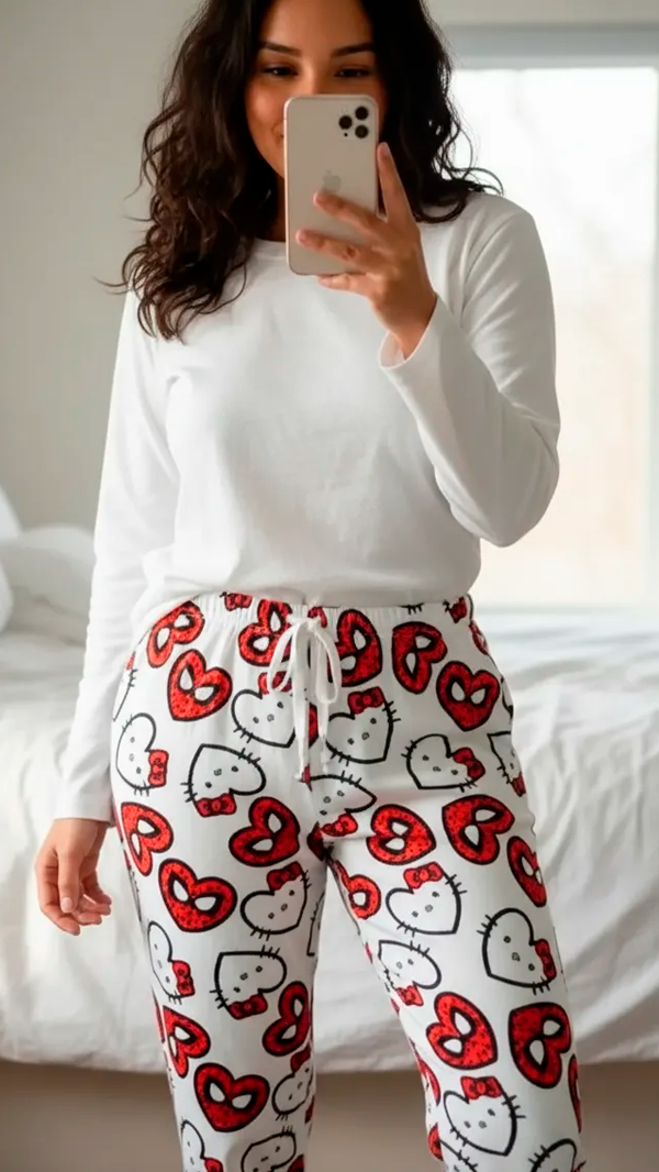 Producto - Pants Polar Kitty Spiderman Blanco