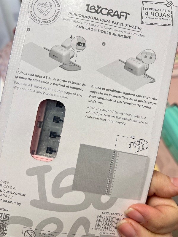Producto - Perforadora para encuadernación doble alambre - 2