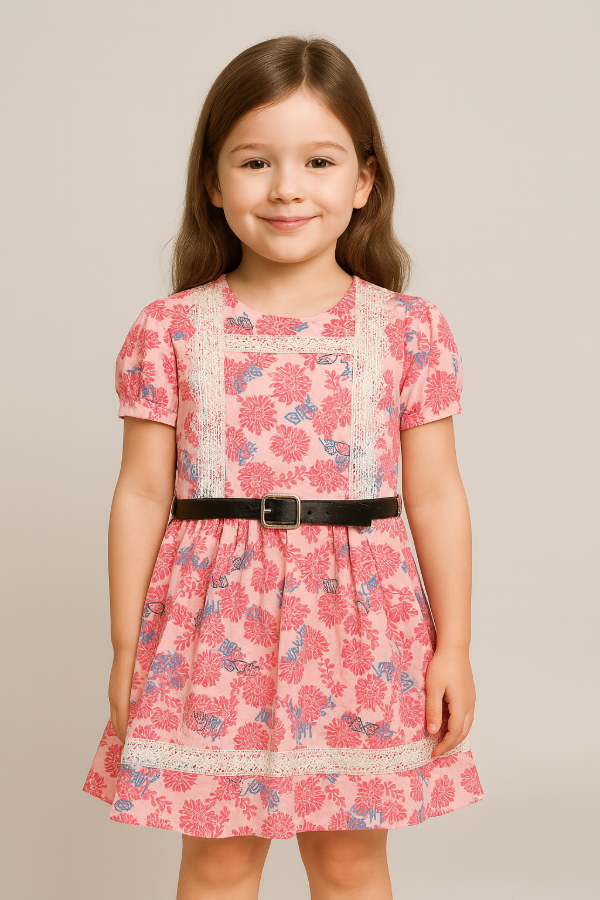 Producto - Vestido cuello cuadrado, puntilla guipiur
