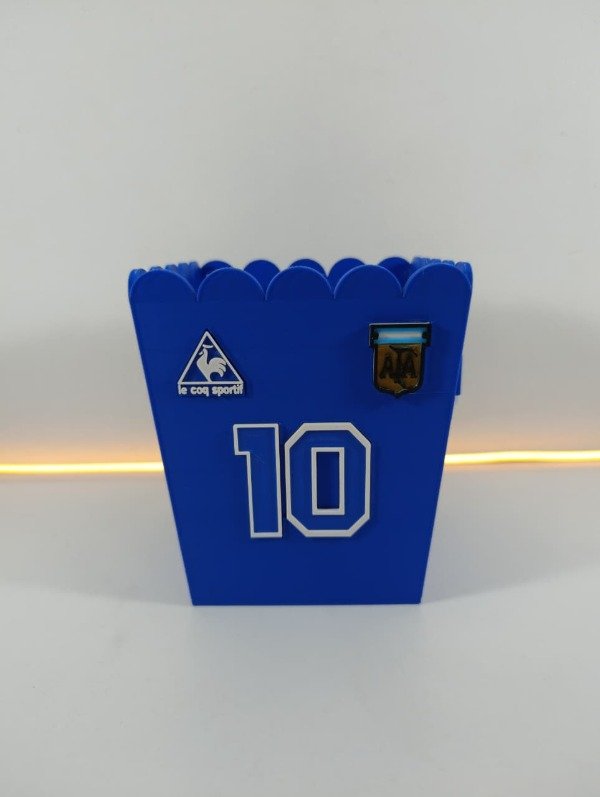 Producto - Pochoclera / Caramelera Argentina Maradoniana - Edición Retro Azul