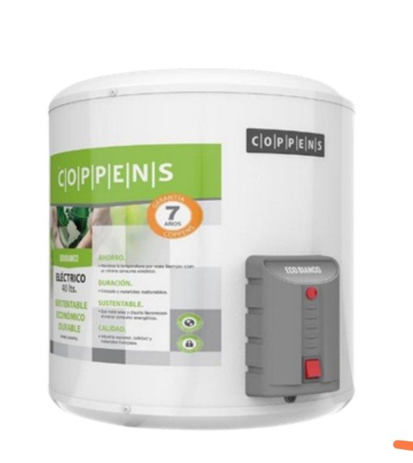 Producto - Termotanque eléctrico Ecobianco Coppens 40lts 1500w carga inferior - 0