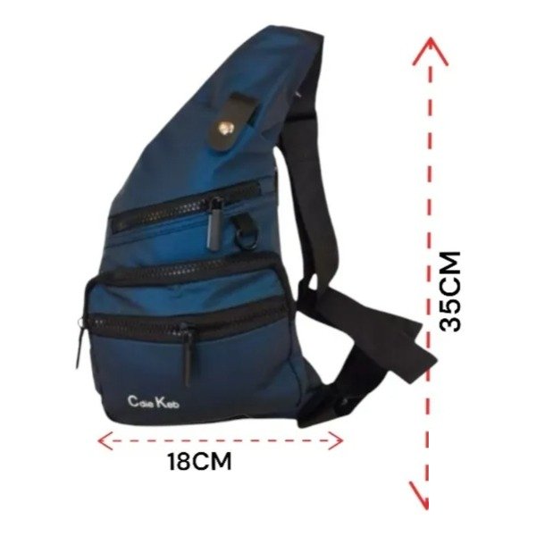 Producto - Mochila Bandolera Cruzada Impermiable Riñonera
