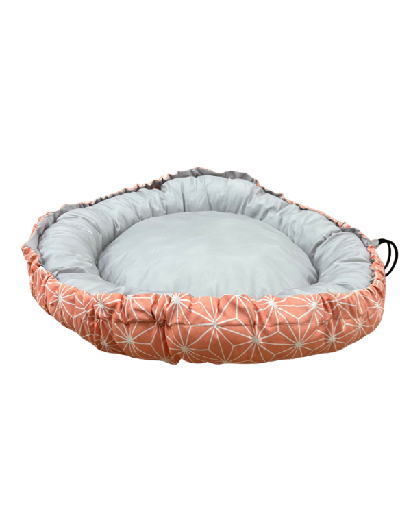 Producto - Cama Redonda Tipo Dona Regulable - Estampado Geométrico ( 58 CM )