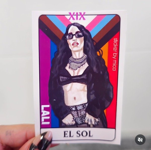 Producto - Sticker carta tarot lali