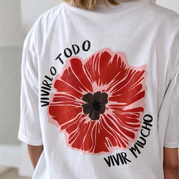 Producto - Remera Vivir (over size) - 1