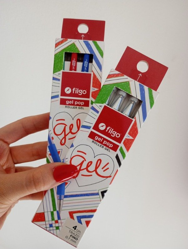 Producto - Lapiceras X4 Gel Pop. Trazo Fino