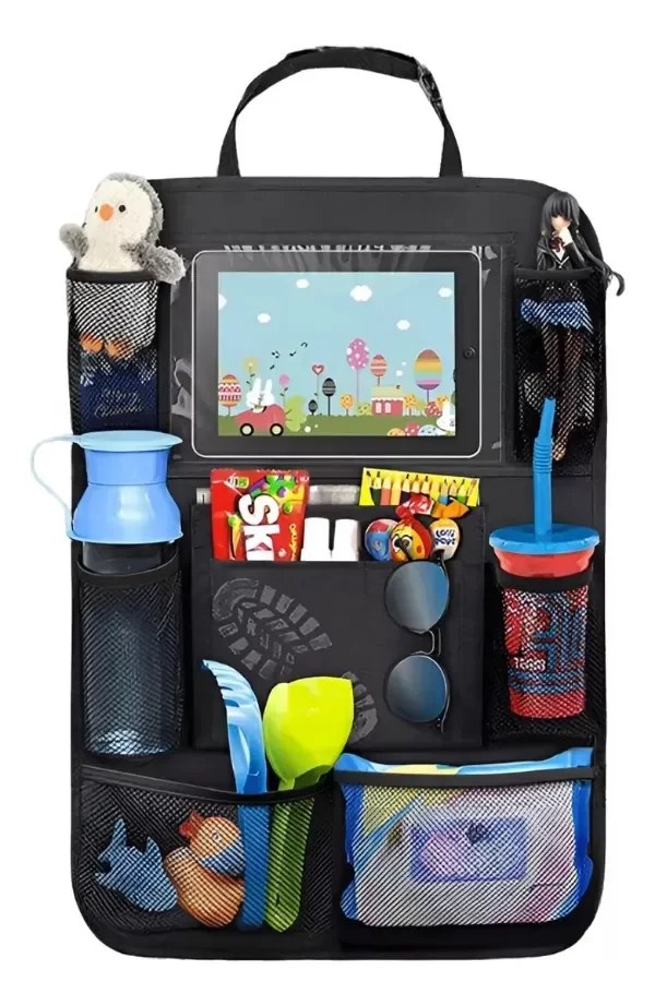 Producto - ORGANIZADOR PARA ASIENTO TRASERO DE AUTO CON PORTA TABLET