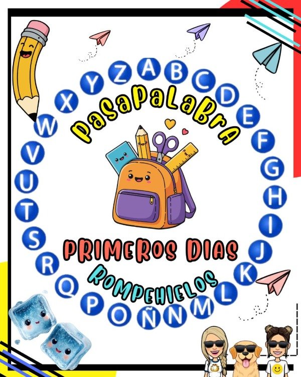 Producto - PASAPALABRA ROMPEHIELO PRIMEROS DÍAS. PRIMARIA
