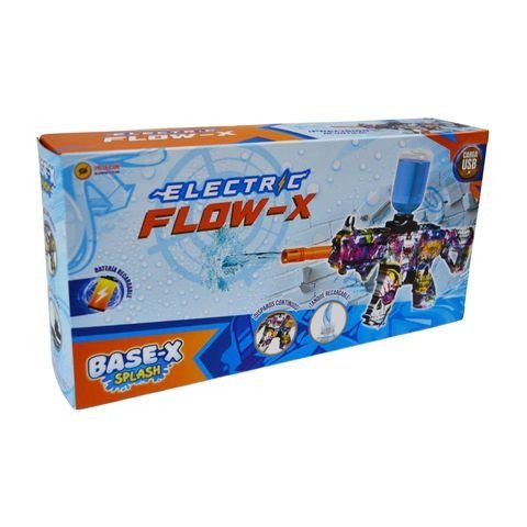Producto - PISTOLA LANZA AGUA FLOW A BATERIA EN CAJA 34X17X7CM BASE-X -