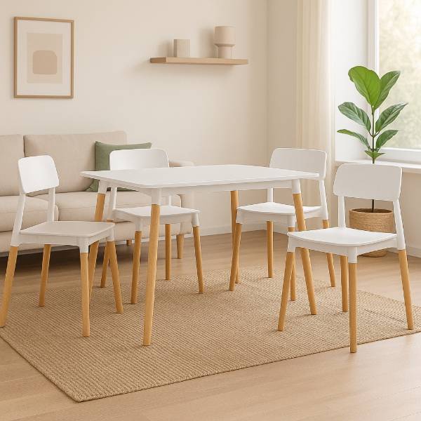 Producto - MESA EAMES + 4 SILLAS MILAN