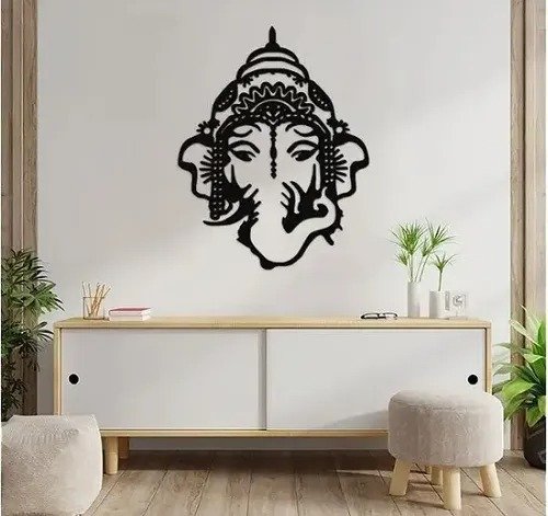 Producto - Cuadro Buda Elefante Ganesha Yoga Madera Fibrofacil 6mm - 0