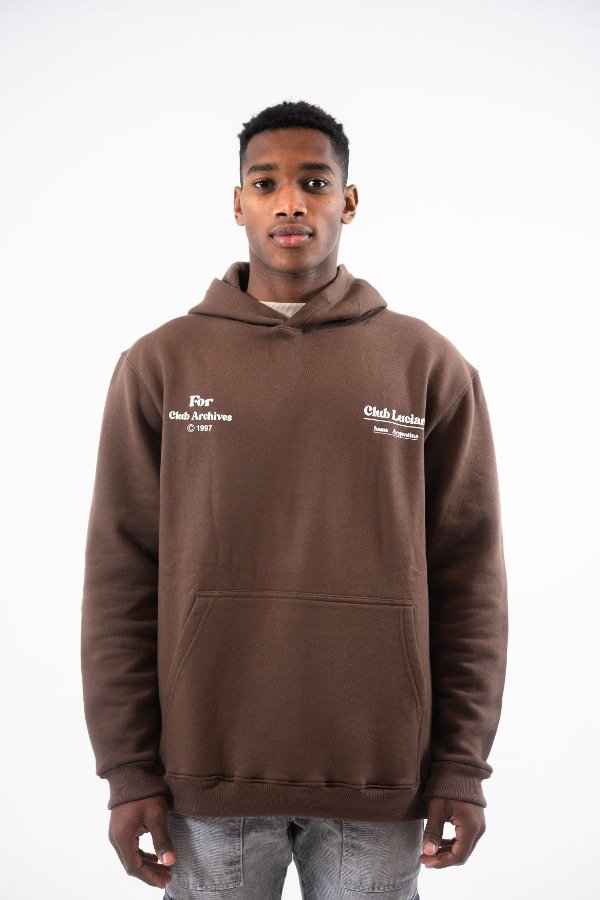 Producto - Hoodie Club Lucian (Unisex) Chocolate