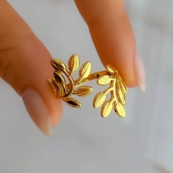 Producto - ANILLO HOJAS T18