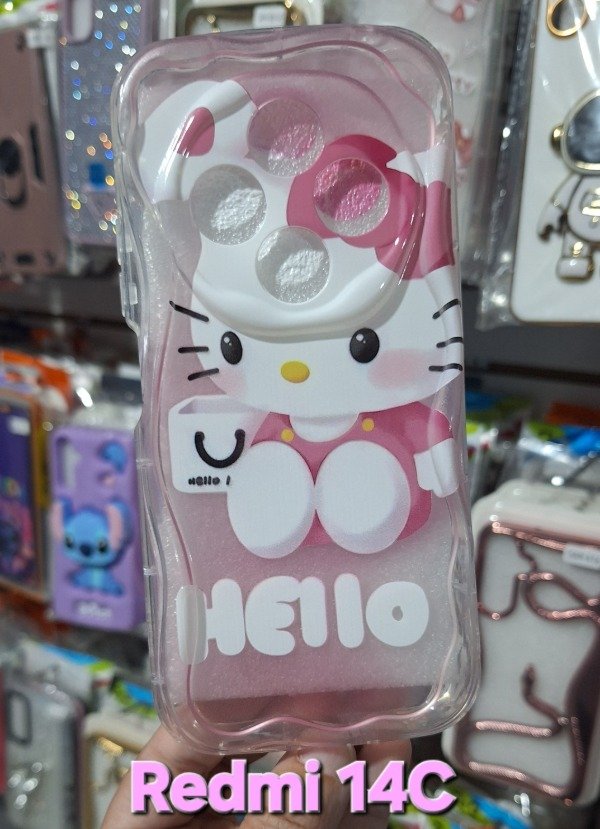 Producto - Fundas Hello Kitty Ondas. Redmi 14C