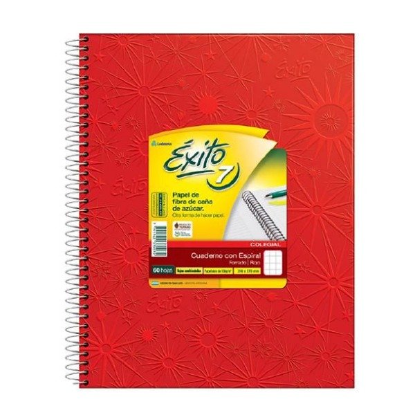 Producto - CUADERNO EXITO E7 FORRADO UNIVERSO T.D. C/ESPIRAL x 60 h  CUADRICULADO CHICO