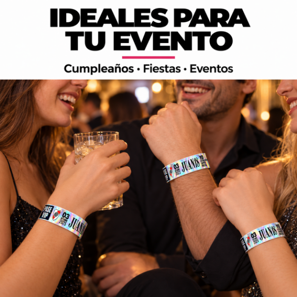 Producto - Pulseras Holográficas Personalizadas para Fiestas y Eventos - 5