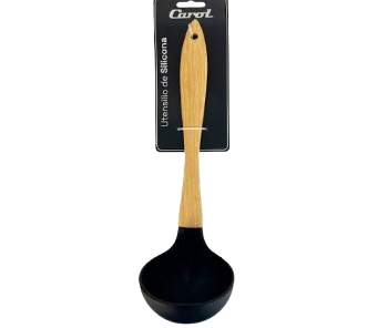 Producto - UTENSILLO CUCHARON SILICONA MGO MADERA