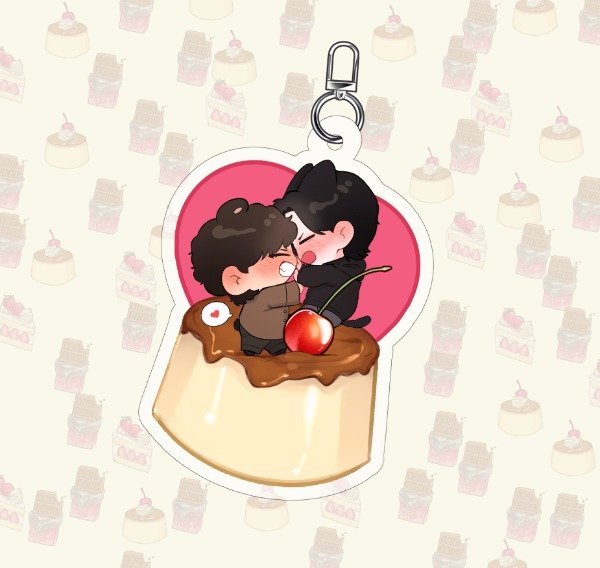 Producto - Llavero "Flan and Cherry" - 0