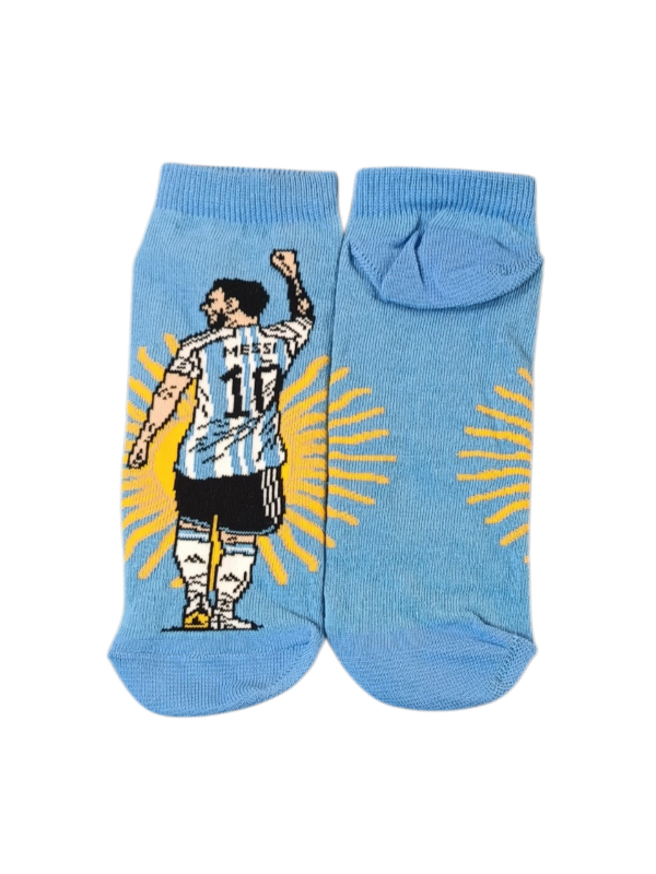 Producto - SOQUETES MESSI SOL DE MAYO CELESTE