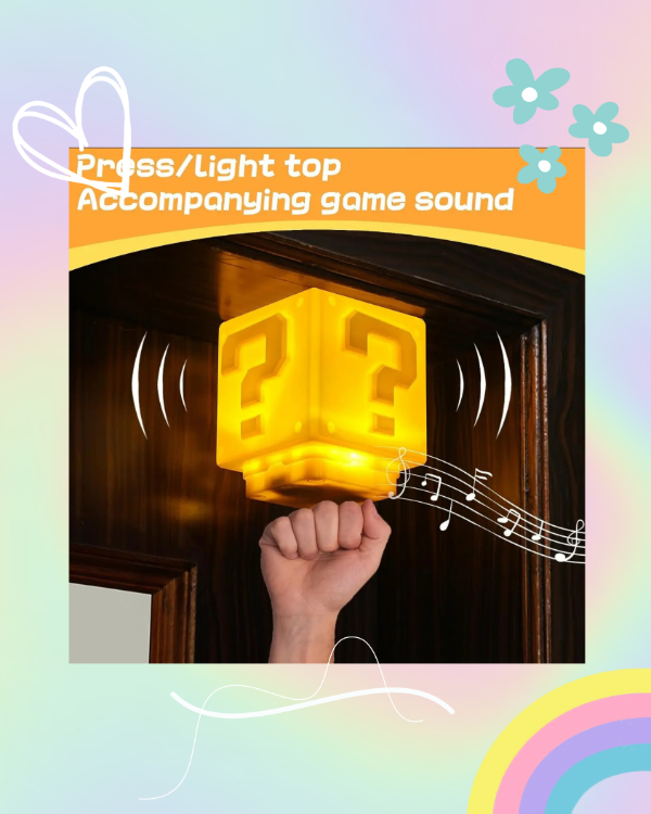 Producto - Lampara Cubo Mario Bross con Sonido