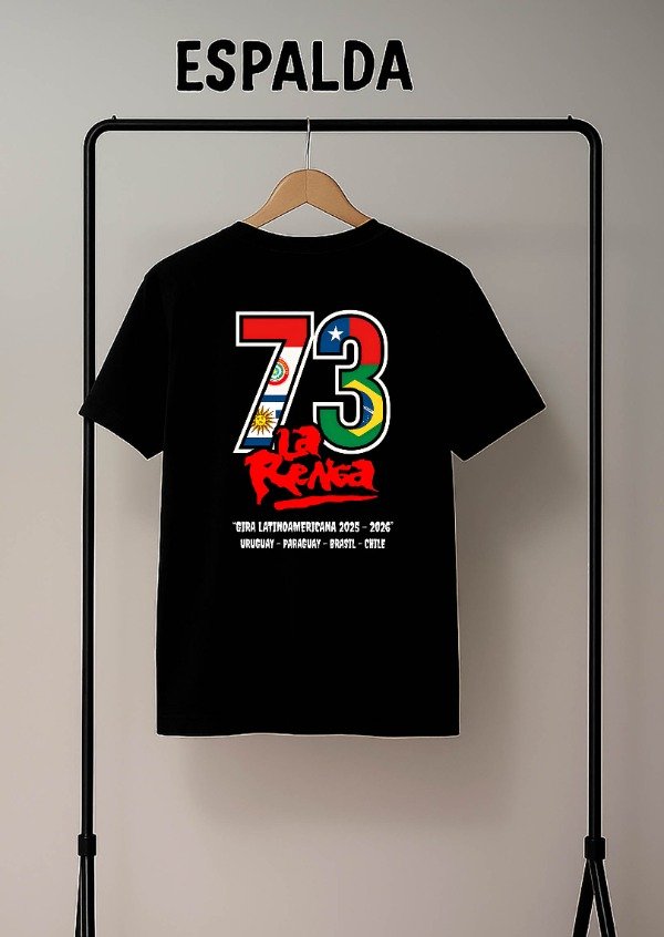 Producto - REMERA UNISEX LA RENGA 73 GIRA LATINOAMERICANA