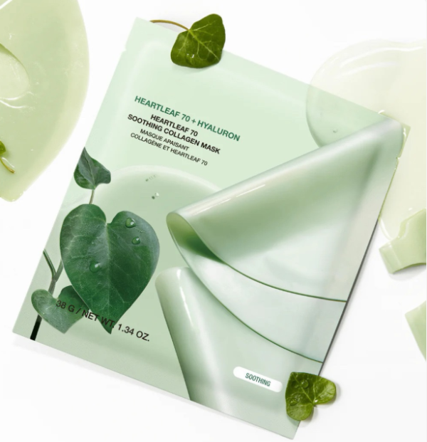 Producto - Mascarilla Facial Heartleaf 70 Hyaluron Soothing Collagen Caja x4 unidades