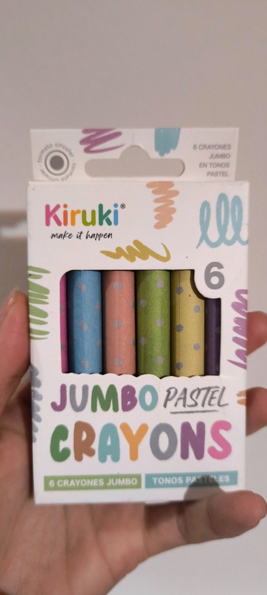 Producto - Crayones jumbo pastel x 6 unid kiruki