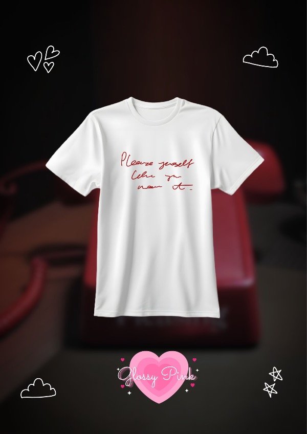 Producto - Remera Please Yourself Like You Mean It Letra de Harry - DTF
