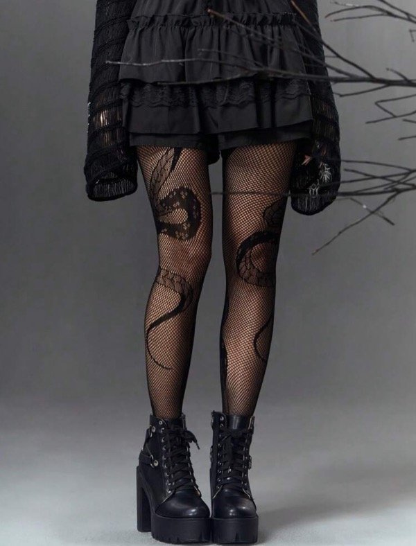 Producto - Medias gothic snake
