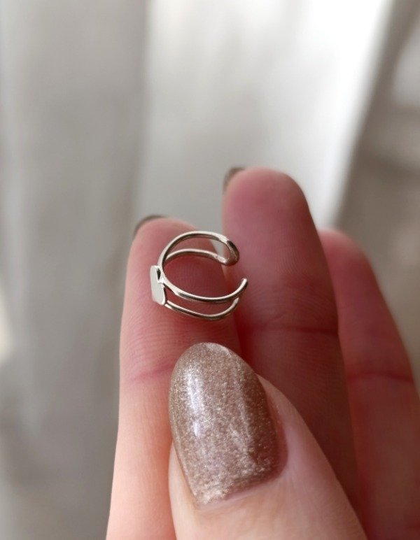 Producto - Ear Cuff de plata Corazón (unidad) - 1