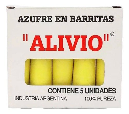 Producto - Azufre Alivio En Barra 5 unidades