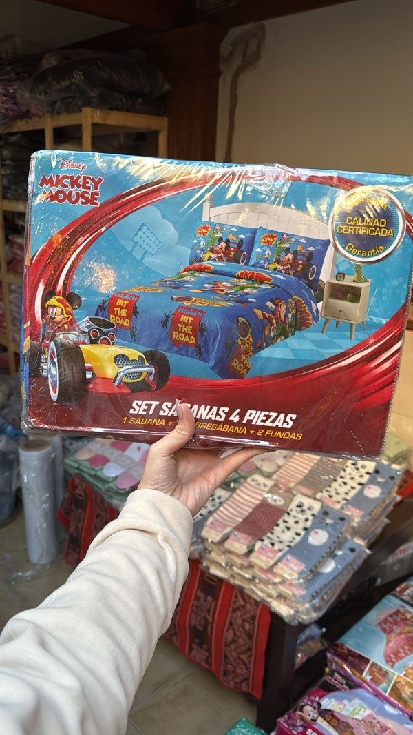 Producto - Sábanas Infantiles Mickey 4 piezas