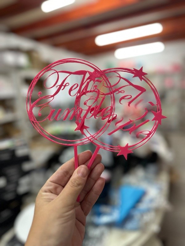 Producto - TP ACRÍLICO FUCSIA F.C.