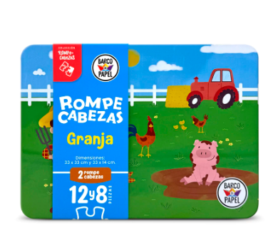 Producto - ROMPECABEZAS lata x 2 de 8 Y 12 piezas