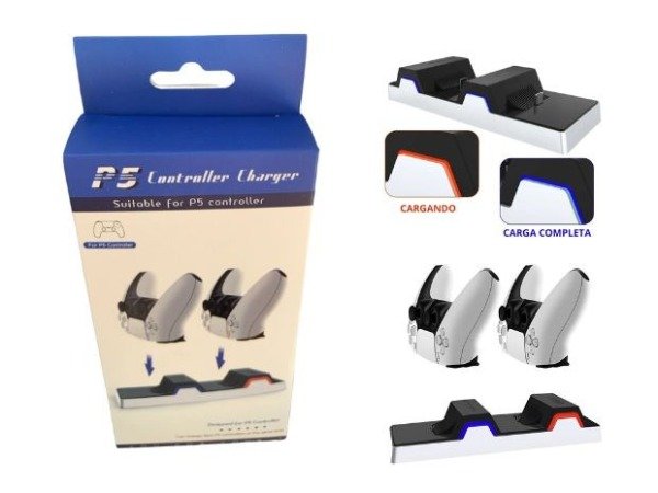 Producto - BASE CARGADORA JOYSTICK PS5 DOBLE