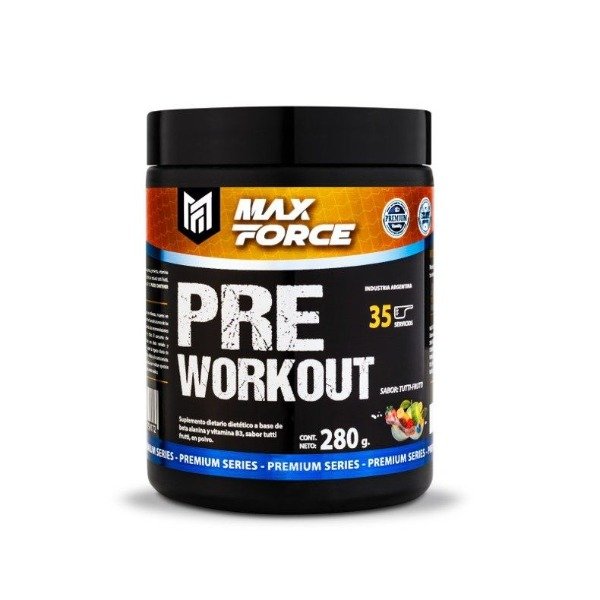 Producto - Max Force Pre Workout Alta Energía X 35 Servicios - 0