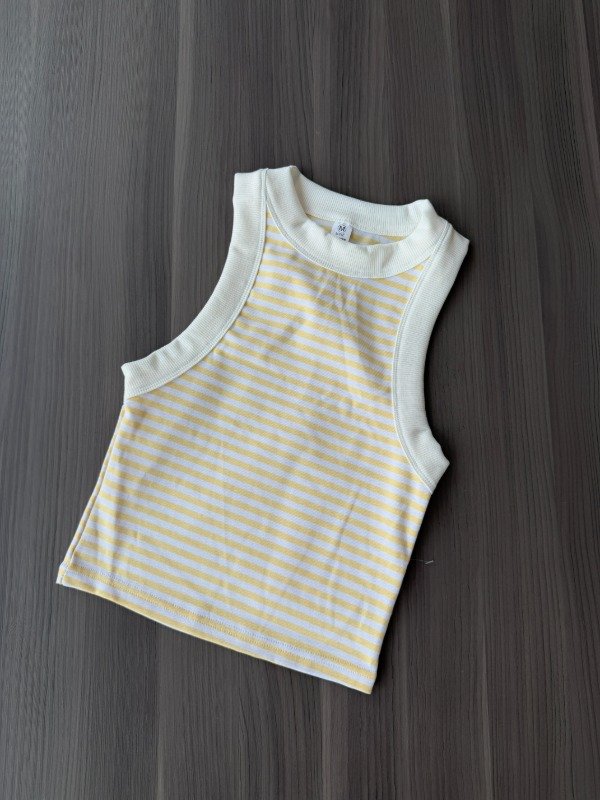 Producto - Musculosa con lineas amarillas Azucena - 1