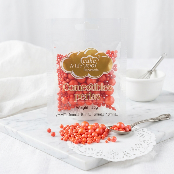 Producto - PERLAS MIX ROJO MATE 25GR COMESTIBLES