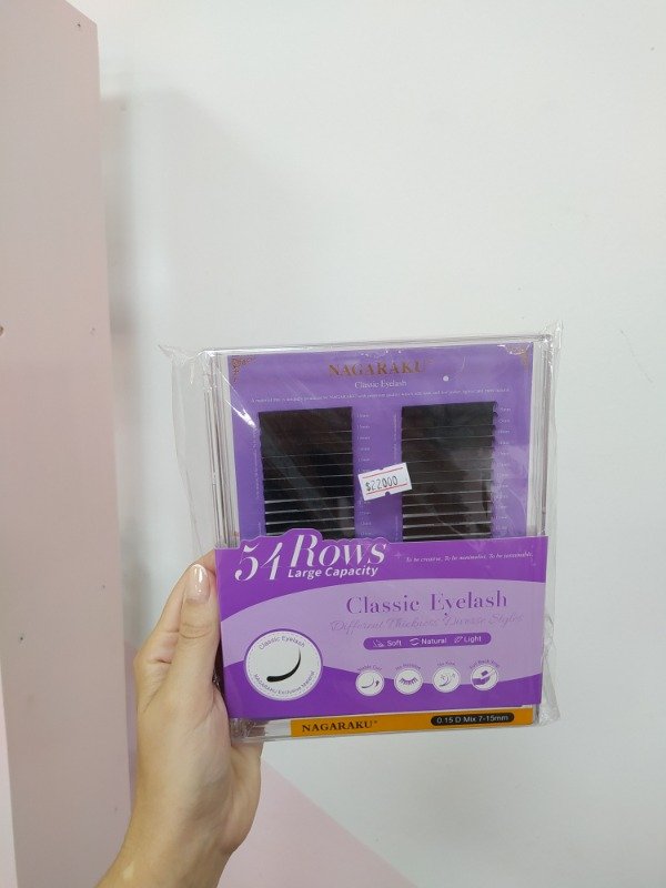 Producto - Pestañas clásicas nagaraku 54 rows 0.15 D mix 7-15mm