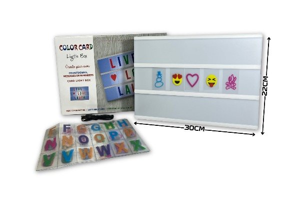 Producto - CARTEL LED LETRAS COLORES USB Y PILAS