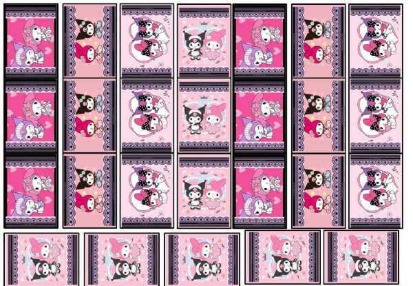 Producto - LAMINA MELODY Y KUROMI CHOCOLINA