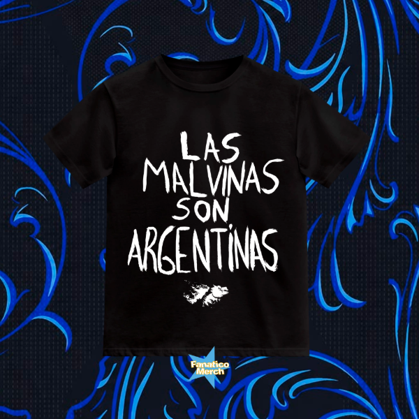 Remera clasica Las Malvinas son argentinas