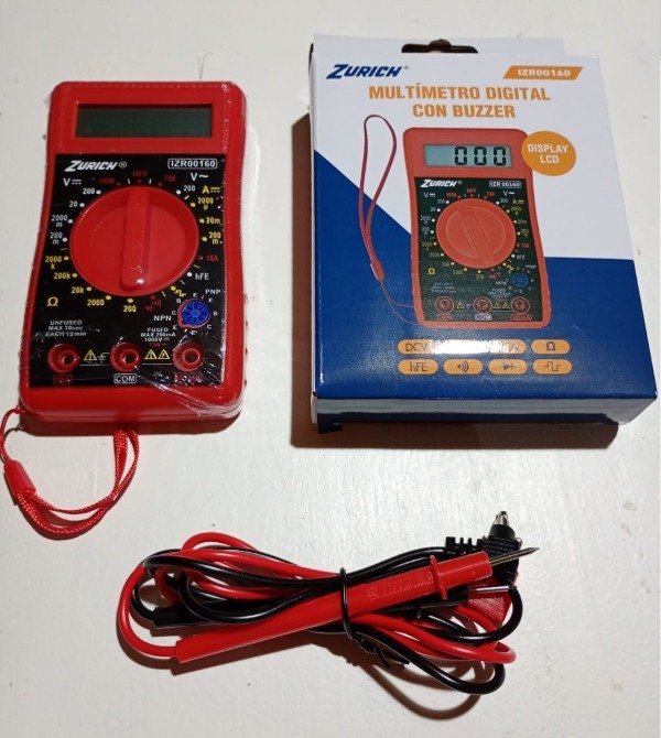 Producto - Tester Multímetro Digital Zurich Izr-160