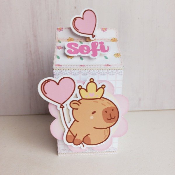 Producto - 5 milk box 3D Capibara