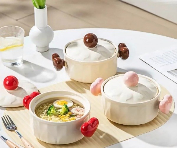 Producto - Bowl de cerámica con tapa love