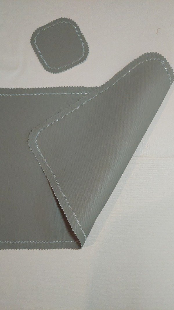 Producto - Individuales bristol x 4 doble Rústico exterior 30x45 + posavasos taupe - 1