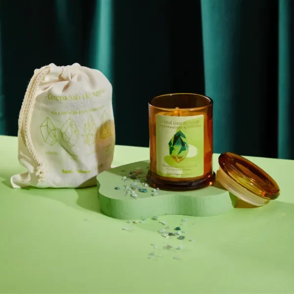 Producto - Vela Cuarzo verde - Higo y sándalo - 1